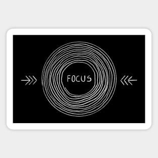 Focus white Magnet